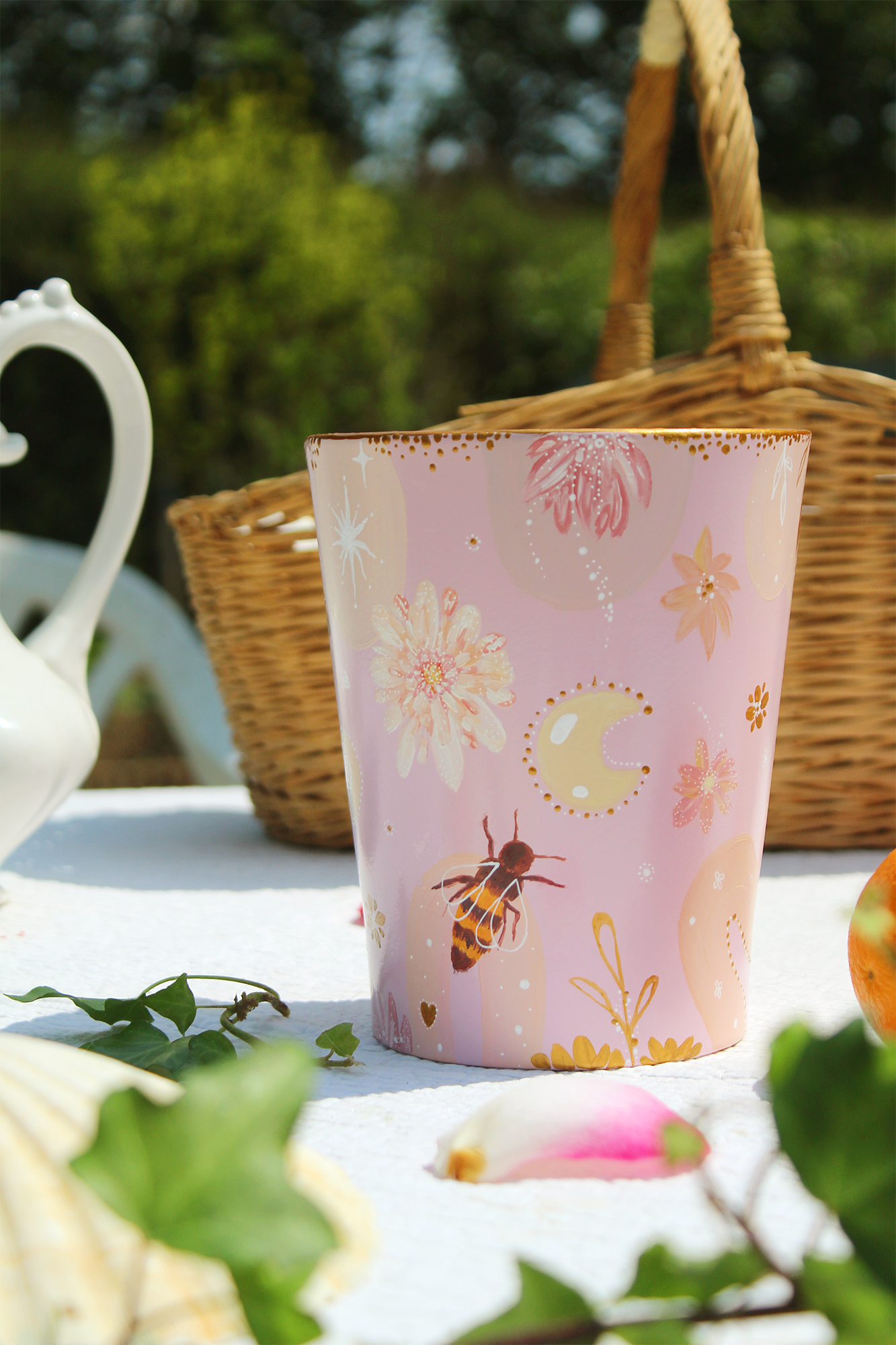Cache-Pot Pink Bee image pour Cache-Pot Pink Bee