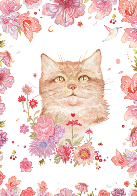 image de Chat Floral