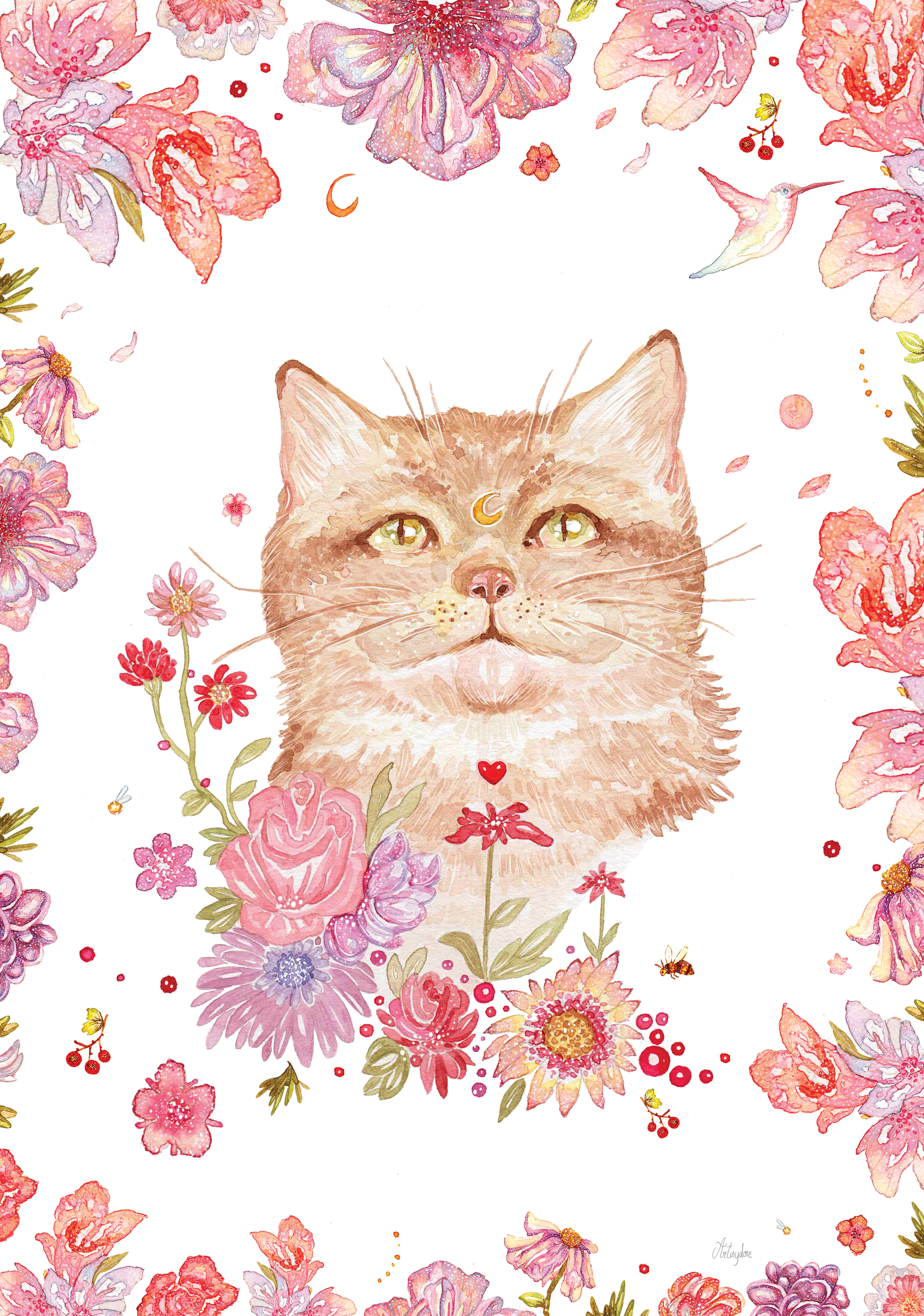 image de Chat Floral