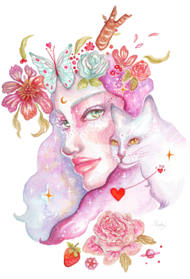 image de Dame et son Chat